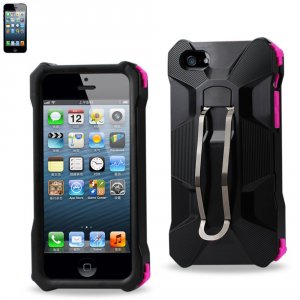 Apple HMC-IPHONE5SHPKBK Reiko Iphone Se 5s 5 Hybrid Heavy Duty Holster