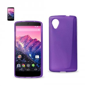 Lg PSC04-LGNEXUS5PP Reiko  Nexus 5 Jelly Polymer Gel Case In Purple