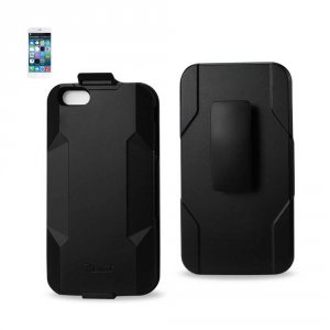 Apple SLCPC09-IPHONE6SBK Reiko Iphone 6 Plus Hybrid Heavy Duty Holster