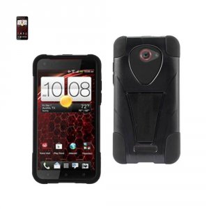 Htc SLCPC12-HTCDLXBK Reiko  Droid Dna Hybrid Heavy Duty Case With Kick