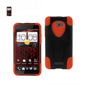 Htc SLCPC12-HTCDLXBKORG Reiko  Droid Dna Hybrid Heavy Duty Case With K