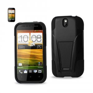 Htc SLCPC12-HTCONESVBK Reiko  One Sv Hybrid Heavy Duty Case With Kicks