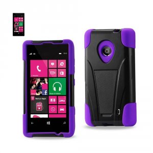 Microsoft SLCPC12-NK521PPBK Reiko Nokia Lumia 521 Hybrid Heavy Duty Ca