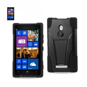 Microsoft SLCPC12-NK925BK Reiko Nokia Lumia 925 Hybrid Heavy Duty Case