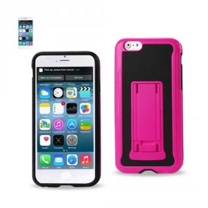 Apple SLCPC201-IPHONE6BKHK Reiko Iphone 6 Hybrid Heavy Duty Case With 