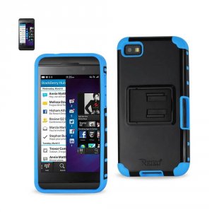 Blackberry SLCPC20-BBZ10NVBK Reiko  Z10 Hybrid Heavy Duty Case With Ho