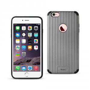 Apple SLCPC31-IPH6PLSBKGY Reiko Iphone 6 Plus 6s Plus Rugged Metal Tex