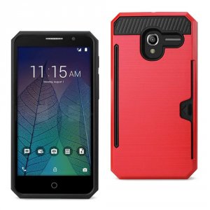 Alcatel SPWC01-ALCSTERD Reiko  Tru Slim Armor Hybrid Case With Card Ho