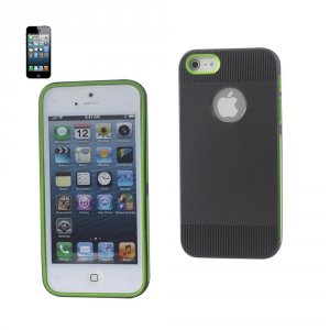 Apple TPU02-IPHONE5BKGR Reiko Iphone 55sse Dual Color Case With Ridges