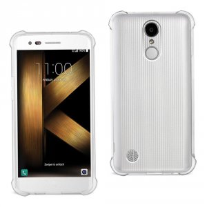 Lg TPU09-LGK20VCL Reiko  K20 V K20 Plus Clear Bumper Case With Air Cus