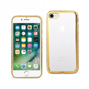 Apple TPU11-IPHONE7GD Reiko Iphone 7 Soft Tpu Slim Clear Case With Dia