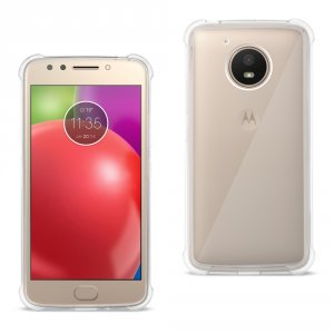 Motorola TPU09-MOTOE4CL Reiko  Moto E4 Active Clear Bumper Case With A