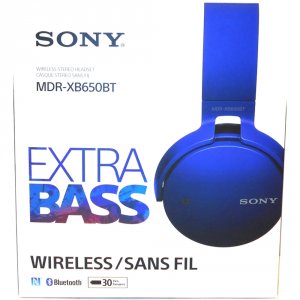 Sony MDR-XB650BT/L Xb650bt Extra Bass Bluetooth Headphones - Stereo - 