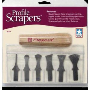 Flexcut SK121 7 Pc. Profile Scrapers (includes Handle)