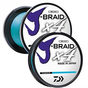 Daiwa JB4U15-300IB J-braid X4 300 Yard Spool 15lb Test - Island Blue