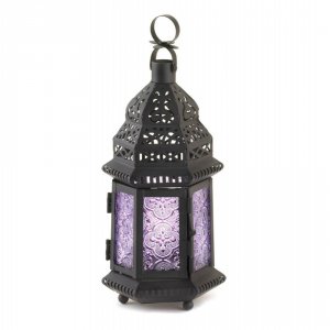 Gallery 10016122 Purple Moroccan Style Lantern