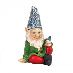 Summerfield 10016215 Cheery Gnome Solar Statue