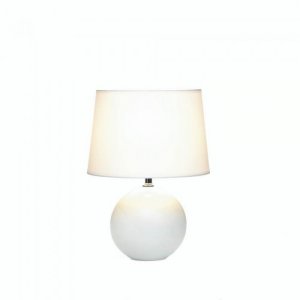 Gallery 10018015 White Round Base Table Lamp