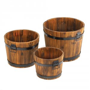 Summerfield 15114 Country Barrel Planters Set 100