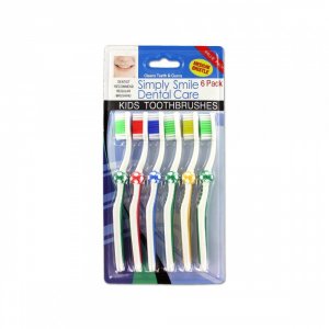 Sterling KL1153 6 Pack Children39;s Wave Bristle Toothbrushes Be358