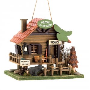 Songbird 15281 Welcome To The Cabin Birdhouse 100