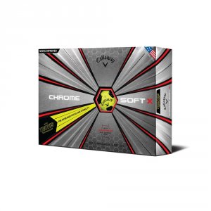 Callaway 64241551223 Chrome Soft X Truvis Golf Ball 12-pack Yellow