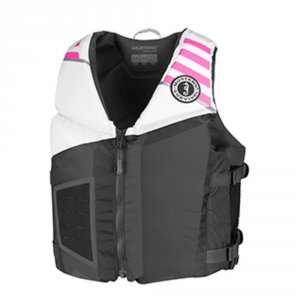 Mustang MV3300-272 Mustang Rev Young Adult Foam Vest - Graywhitepink