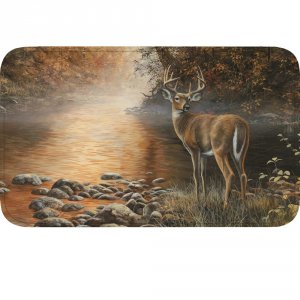 Rivers 1853 Deer Scene Memory Foam Mat 31in X 20in