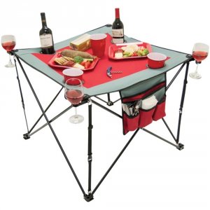 Creative 820117 Distributor(tm)  Folding Wine Table With Cupholders  W