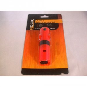 Ndur 23035 -7-in-1 Survival Whistle Orange