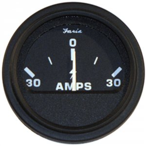 Faria AP0530 Faria Heavy-duty 2 Ammeter (30-0-30) - Black