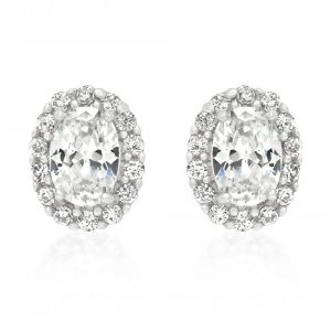 Icon J5072 Clear Stone Estate Earrings E50161r-c01