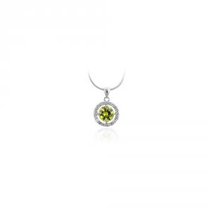 Icon J4698 Green Cz Drop Pendant P01462r-c41