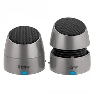 Ihome IHM76GX Ihm76 2-piece Rechargeable Mini Speakers Wmagnetic Base 