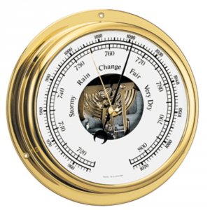 Barigo 111MS Viking Series Ships Barometer - Brass Housing - 5 Dial