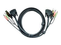 Aten 2L7D02UD Usb Dvi-d Dual Link Kvm Cable (6ft)