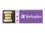 Verbatim 43937 Clip-it Usb Flash Drive,  8gb, Usb 2.0, Violet