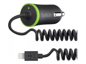 Belkin F8J074BTBLK Lightning Cable Car Charger - 1 Pack - 2.10 A Outpu