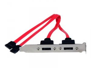 Startech ESATAPLATE2 2 Port Sata To Esata Slot Plate Bracket - Serial 