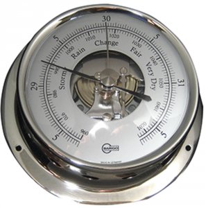 Barigo 183RFPO Sky Series Ships Barometer - Stainless Steel Housing - 