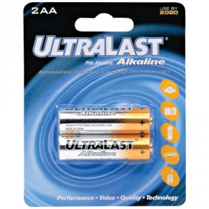 Ultralast ULA2AA (r)   Aa Alkaline Batteries, 2 Pk