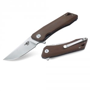 Bestech BG10C-2 Bestech Thorn Folder 4.3 In Stonewash Plain Beige G-10