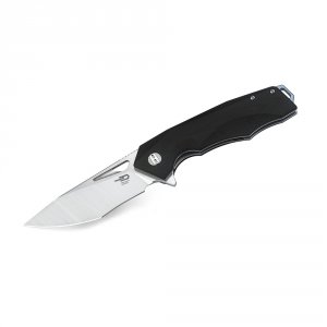 Bestech BG14A-1 Bestech Toucan Folder Sw-satin Plain Black G-10 Handle