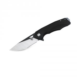 Bestech BG14A-2 Bestech Toucan Folder Blk Sw-satin Plain Black G-10 Ha