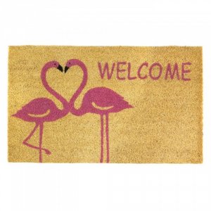 Summerfield 10018558 Flamingo Love Welcome Mat