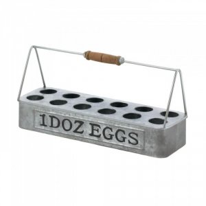 Accent 10018574 Galvanized Metal Egg Basket