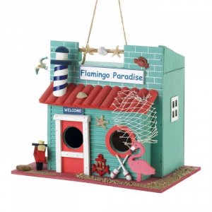 Songbird 10018681 Flamingo Paradise Birdhouse