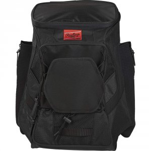 Rawlings R600-B R600 Players Baseball Backpack Black