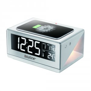 Boytone BT-12W Bt-12w Fast Wireless Charging Digital Alarm Clock With 