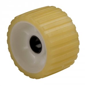 C.e. 29730 Ribbed Roller 5 1-18:id Tpr Wbushing Black Delrin Gold